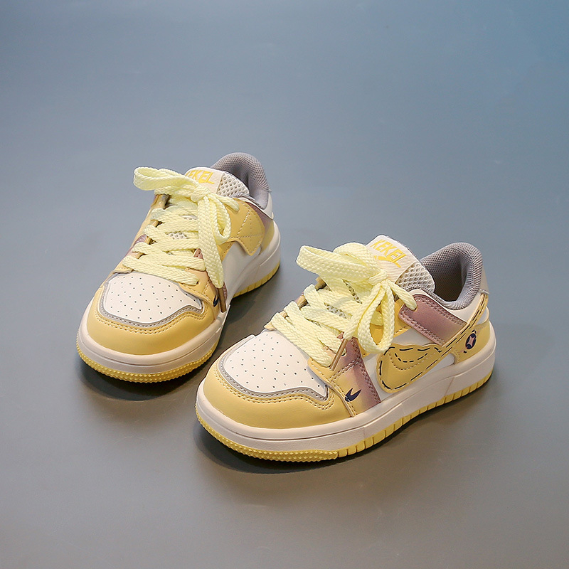 Pantofi sport pentru copii, alergare, închidere Velcro, din piele artificială respirabilă, talpă din cauciuc antiderapant, unisex, 4–16 ani, primăvară-vară-toamnă