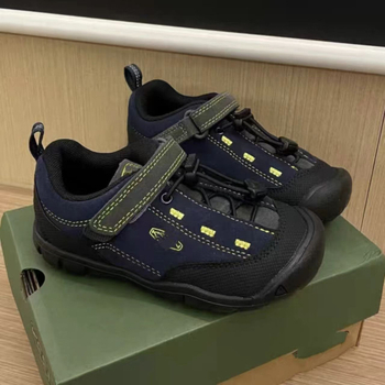 Pantofi de drumeție pentru copii, partea superioară din piele, talpă din cauciuc sintetic, Unisex, 4–16 ani