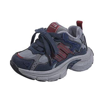 Detské zimné tenisky v štýle dad shoes, horný materiál Super fiber, EVA podrážka, zapínanie na Velcro, protišmykové a teplé, vhodné pre vek 7–16 rokov