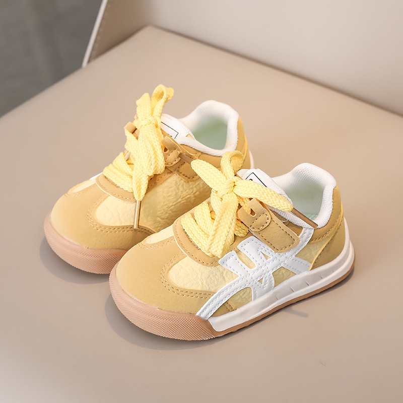 Detské tenisky s Velcro, unisex, nízky strih, vrchný materiál z mikrovlákna, gumová podrážka