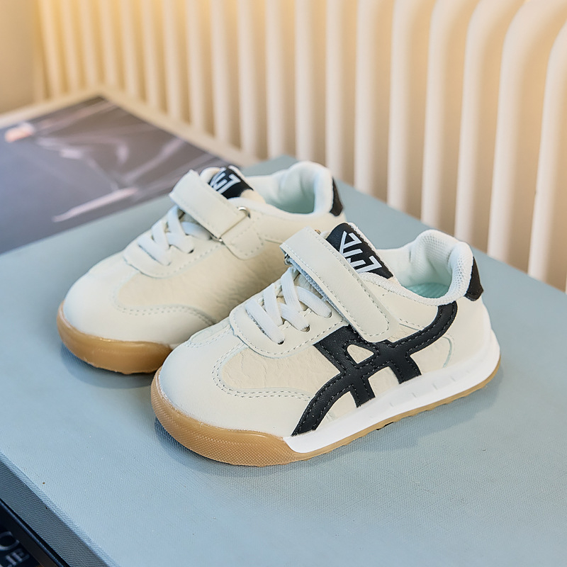 Detské tenisky s Velcro, unisex, nízky strih, vrchný materiál z mikrovlákna, gumová podrážka