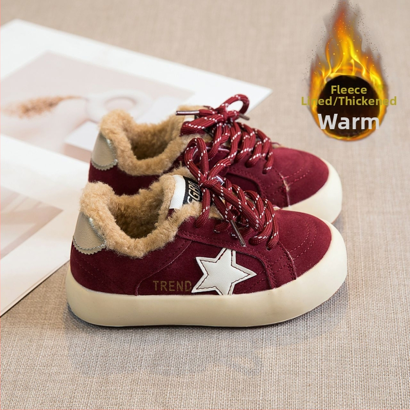 Vaikų platforminiai bateliai su Velcro užsegimu, viršus iš sintetinės odos, aukštas viršus, gumos pada, širdies raštas