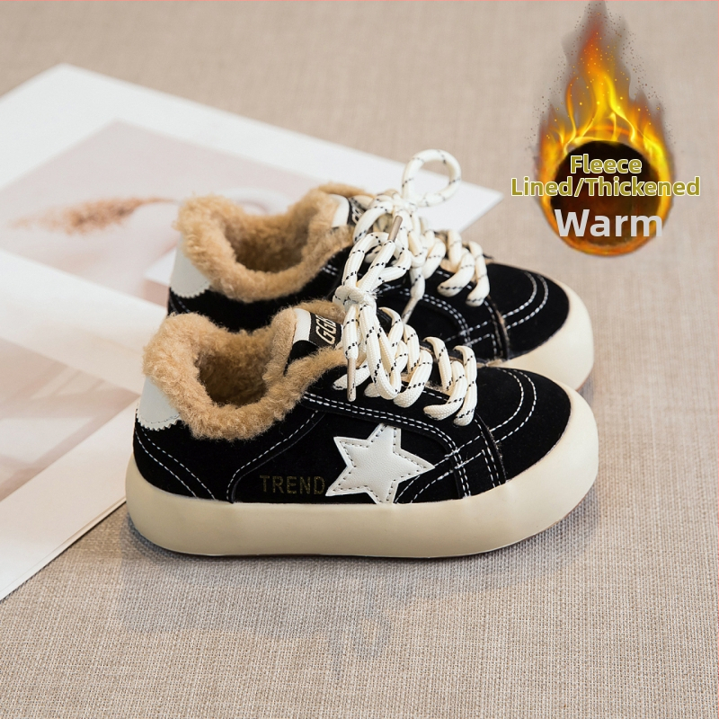 Vaikų platforminiai bateliai su Velcro užsegimu, viršus iš sintetinės odos, aukštas viršus, gumos pada, širdies raštas