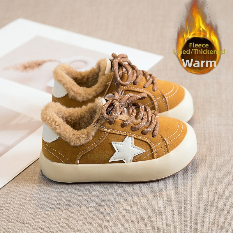 Vaikų platforminiai bateliai su Velcro užsegimu, viršus iš sintetinės odos, aukštas viršus, gumos pada, širdies raštas