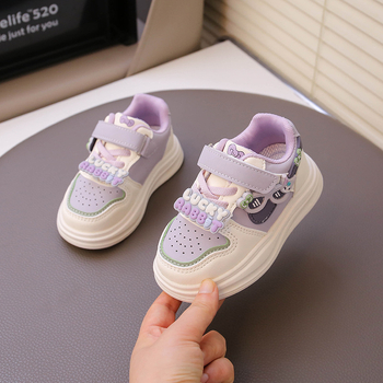 Mergaitėms sportiniai bateliai su Velcro užsegimu, animacinis raštas, viršutinė dalis iš perdirbtos odos, plastikinė pada, aukštas viršus