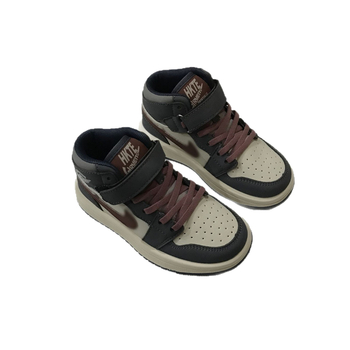 Vaikiški aukštos sportbačiai su Velcro užsegimu, anti-slip gumine padas, atsparūs dėvėjimui, pavasariui ir rudeniui