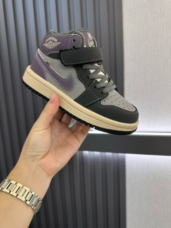 Vaikiški aukštos sportbačiai su Velcro užsegimu, anti-slip gumine padas, atsparūs dėvėjimui, pavasariui ir rudeniui