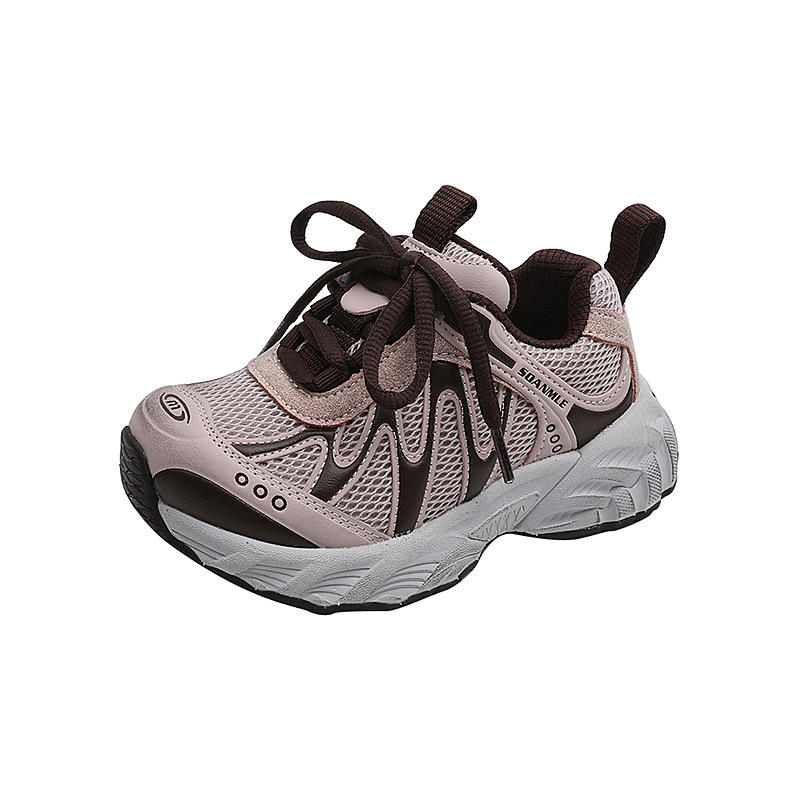 Dječje unisex casual tenisice s Velcro kopčanjem, lagani prozračni gornji dio, EVA đon, Color-block dizajn, za dob 4–12 godina