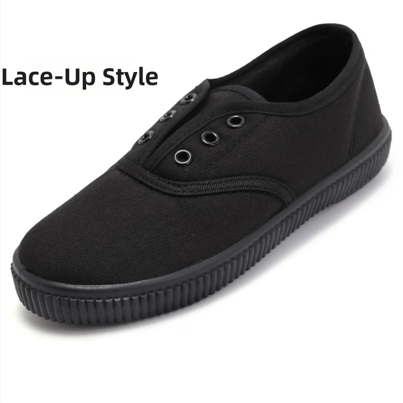 Vaikų vidaus bateliai su Velcro užsegimu — drobinis viršus, plastmasės pada, EVA vidpadis, anti-slip, unisex