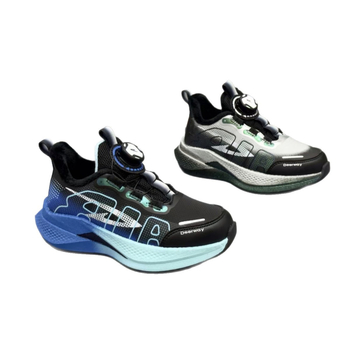 Ziemas bērnu skriešanas kurpes ar Velcro aizdari, augšējā daļa no Super Fiber, EVA zole