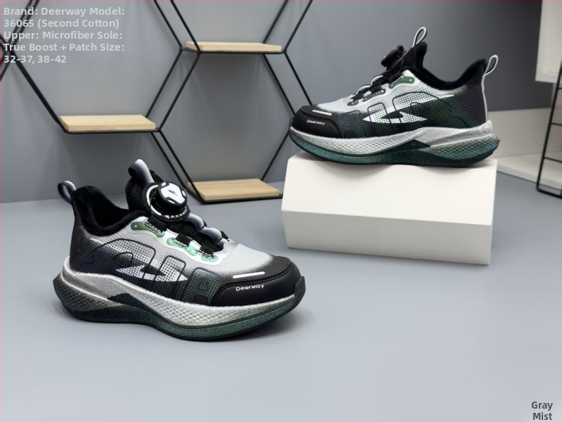 Ziemas bērnu skriešanas kurpes ar Velcro aizdari, augšējā daļa no Super Fiber, EVA zole