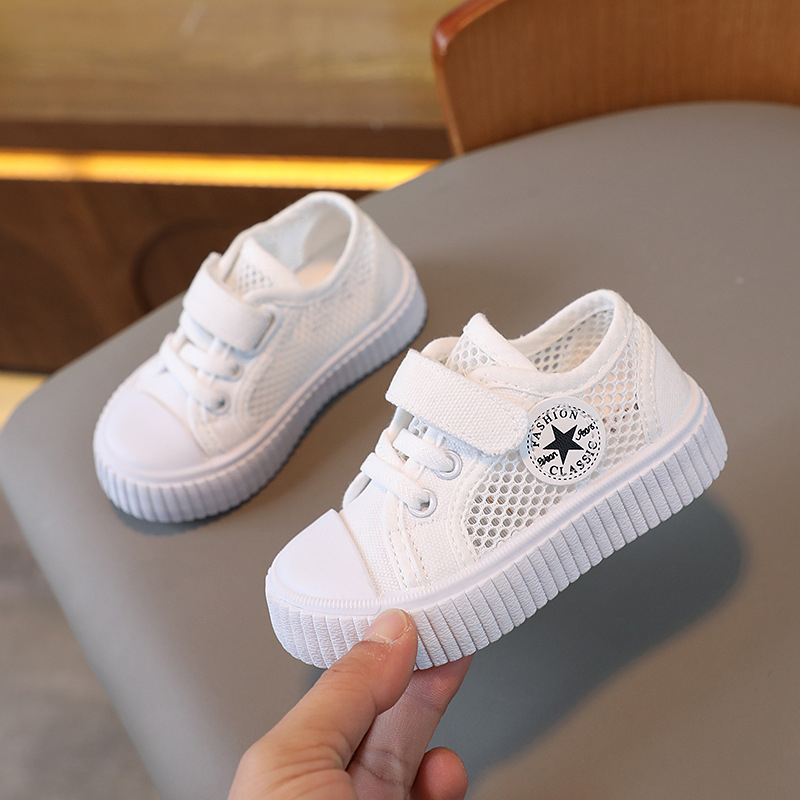 Vaikų drobiniai bateliai, kvėpuojanti viršutinė dalis, Velcro užsegimas, karikatūrinis raštas, guminė padas