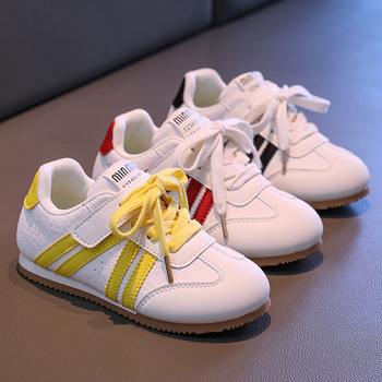 Unisex bērnu skriešanas apavi ar Velcro aizdari, anti-slip gumijas zole, augšējā daļa no mikrofibra ādas, vecuma diapazons 4–12 gadi.