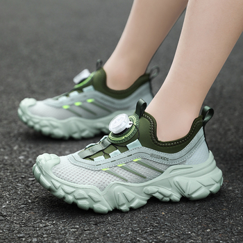 Bērnu skrējiena apavi, tīkla augšdaļa, elpojoši, viegli, ar svītrām, universāli