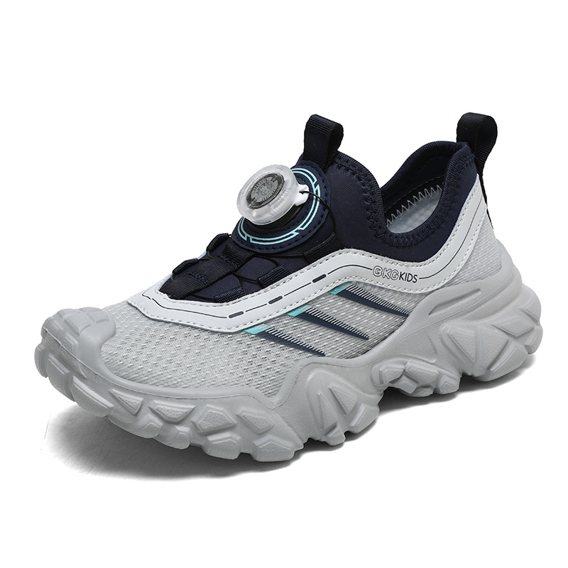 Bērnu skrējiena apavi, tīkla augšdaļa, elpojoši, viegli, ar svītrām, universāli