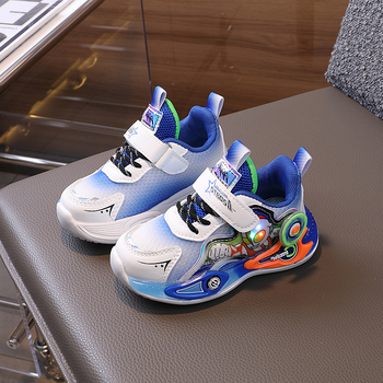 Bērnu skriešanas kurpes ar sietveida augšpusi un EVA zoli, elpojošas, izturīgas un atbalstošas, ar Velcro aizdari, vecums 4–6 gadi, rudens 2024