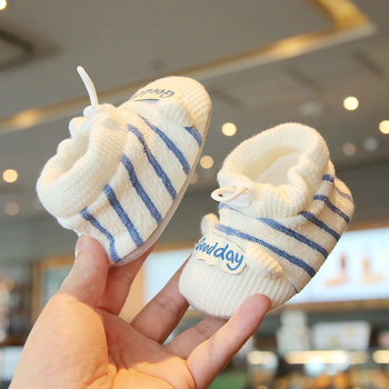 Pantofi pentru primii pași - partea superioară din bumbac respirabilă, talpă moale, unisex, primăvară-toamnă, pentru 6–12 luni