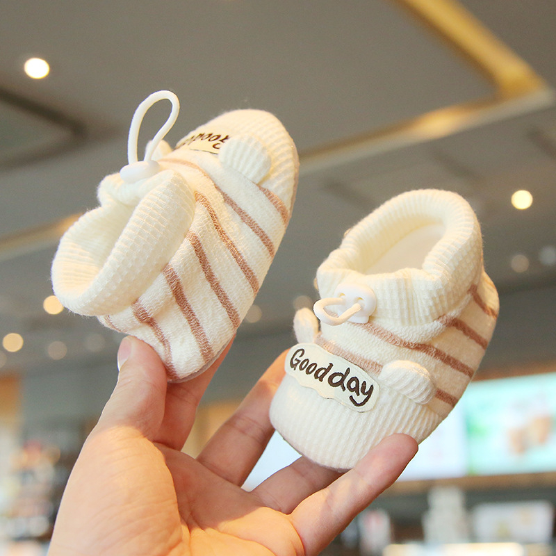 Pantofi pentru primii pași - partea superioară din bumbac respirabilă, talpă moale, unisex, primăvară-toamnă, pentru 6–12 luni