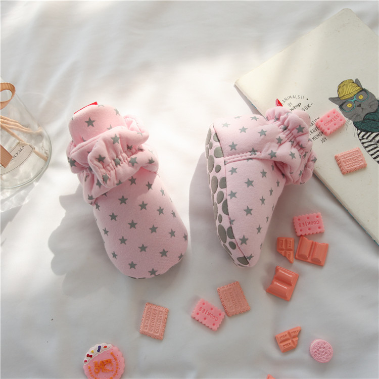 Hansheng Unisex cipele za djecu - Visoki gornji dio od pamuka, Velcro zatvaranje, protuklizna potplata, za 12–36 mjeseci