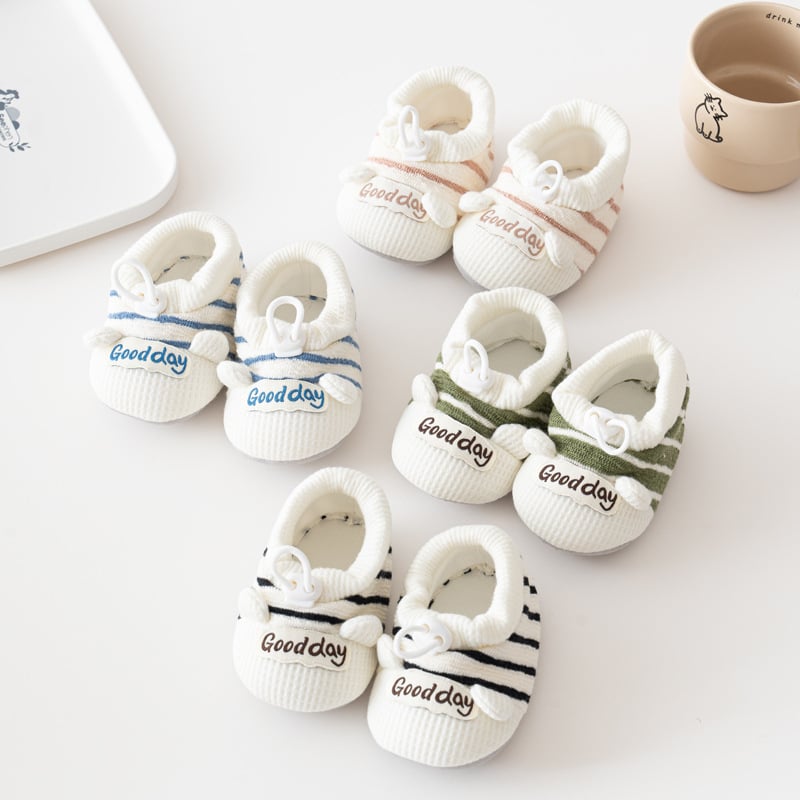 Pantofi pentru bebeluși cu partea superioară din bumbac, respirabili și anti-alunecare, pentru 12–36 de luni