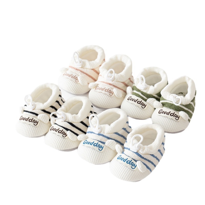 Pantofi pentru bebeluși cu partea superioară din bumbac, respirabili și anti-alunecare, pentru 12–36 de luni