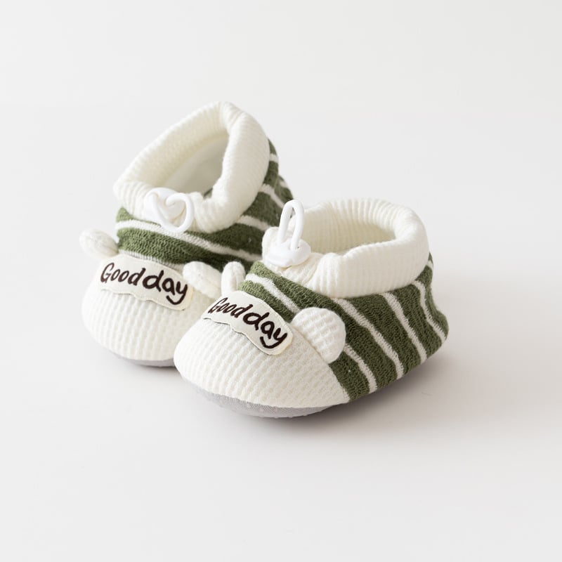 Pantofi pentru bebeluși cu partea superioară din bumbac, respirabili și anti-alunecare, pentru 12–36 de luni
