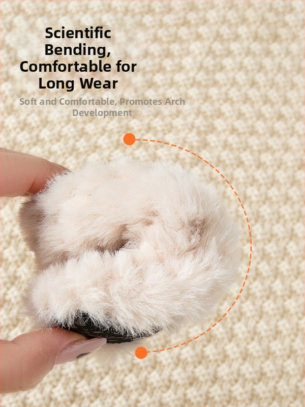 Șosete de podea pentru bebeluși, căptușite cu fleece, talpă groasă și antiaderente, pantofi interior pentru copii 1–3 ani, potrivite pentru toamnă și iarnă