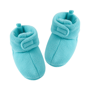 Pantofi pentru copii cu Velcro, căptușeală caldă din fleece, talpă moale, partea superioară din bumbac, pentru 12–36 de luni