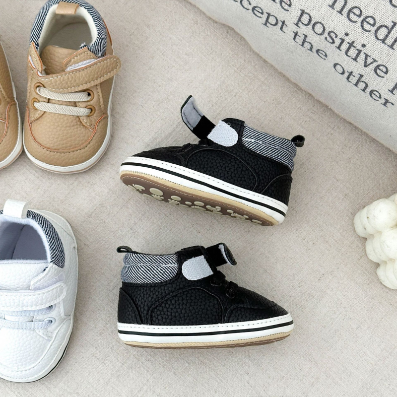 Unisex cipelice za bebe za učenje hodanja, jesensko-zimske, s podstavom, bijele, protuklizne, 12–36 mjeseci