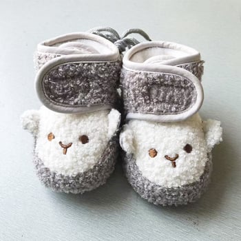 Detské topánky s Mäkkou podrážkou, zapínanie na suchý zips, vzor zvierat, horná časť z velúru, pre vek 6–12 mesiacov