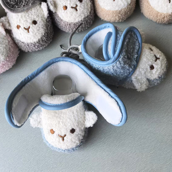 Detské topánky s Mäkkou podrážkou, zapínanie na suchý zips, vzor zvierat, horná časť z velúru, pre vek 6–12 mesiacov