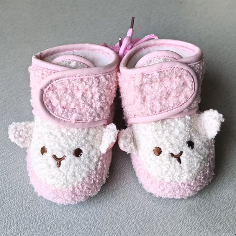 Detské topánky s Mäkkou podrážkou, zapínanie na suchý zips, vzor zvierat, horná časť z velúru, pre vek 6–12 mesiacov