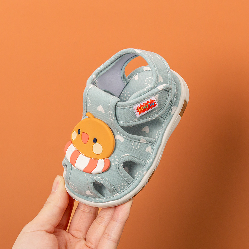 Unisex cipele za bebe i mališane s platnenim gornjim dijelom, Velcro zatvarač, uzorak životinja, za 12-36 mjeseci