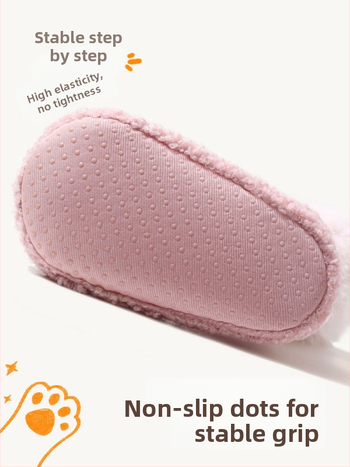 Detské podlahové ponožky s protiskmyovou mäkkou podrážkou, vnútorné použitie, karikatúrny vzor, pre batoľatá 1–3 roky