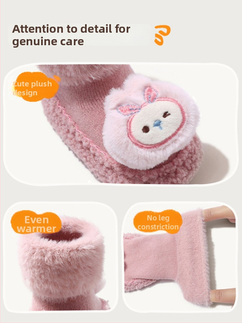 Detské podlahové ponožky s protiskmyovou mäkkou podrážkou, vnútorné použitie, karikatúrny vzor, pre batoľatá 1–3 roky