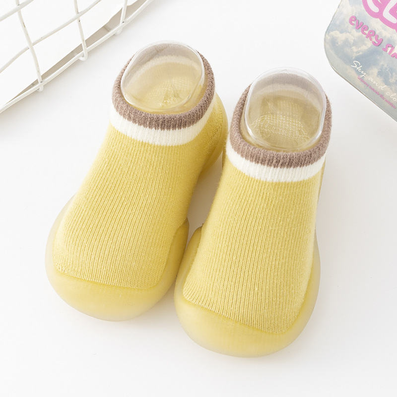 Gyerekeknek készült padlós zokni-papucs, légáteresztő, csúszásmentes talppal, 82% pamut, uniszex, tavasz–ősz