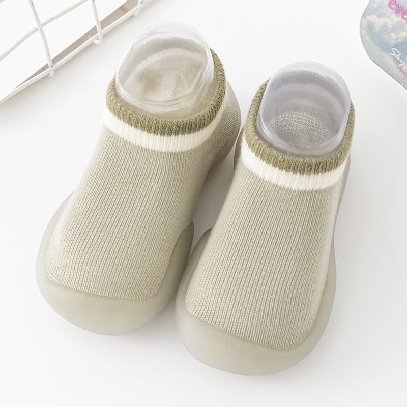 Gyerekeknek készült padlós zokni-papucs, légáteresztő, csúszásmentes talppal, 82% pamut, uniszex, tavasz–ősz