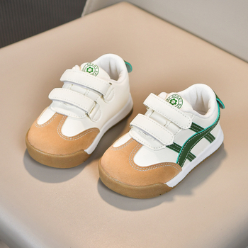 Proljetno-jesenske tenisice za bebe i malu djecu – bijele tenisice s Velcro kopčom, PU gornji dio, 12–36 mjeseci