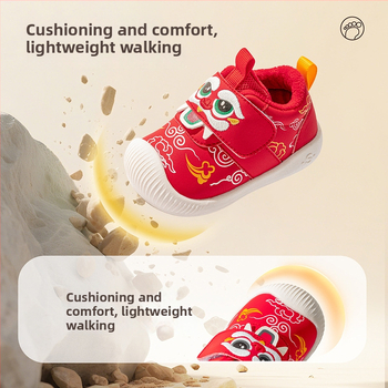 Pantofi pentru copii mici – partea superioară din piele microfibră, închidere Velcro, iarnă, antiderapante, mențin căldura