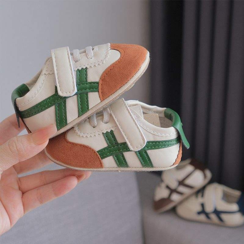 Adidași pentru copii mici cu partea superioară de bumbac, respirabili, antiderapanti, pentru 12–36 luni