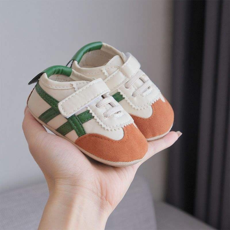 Adidași pentru copii mici cu partea superioară de bumbac, respirabili, antiderapanti, pentru 12–36 luni