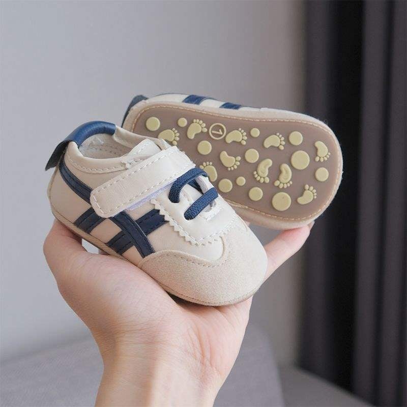 Adidași pentru copii mici cu partea superioară de bumbac, respirabili, antiderapanti, pentru 12–36 luni