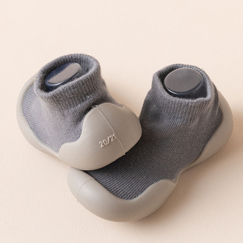 Pantofi-ciorapi pentru copii pentru mers: exterior din bumbac, respirabili, talpă moale, antiderapant, înălțime înaltă