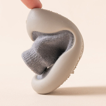 Pantofi-ciorapi pentru copii pentru mers: exterior din bumbac, respirabili, talpă moale, antiderapant, înălțime înaltă