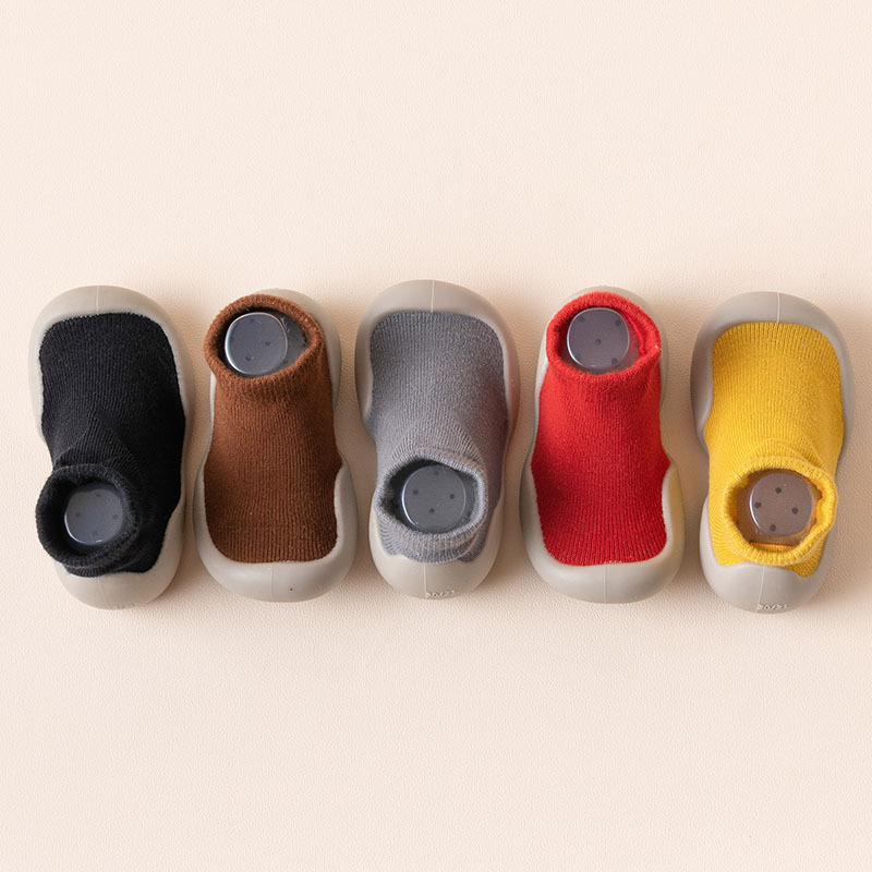 Pantofi-ciorapi pentru copii pentru mers: exterior din bumbac, respirabili, talpă moale, antiderapant, înălțime înaltă