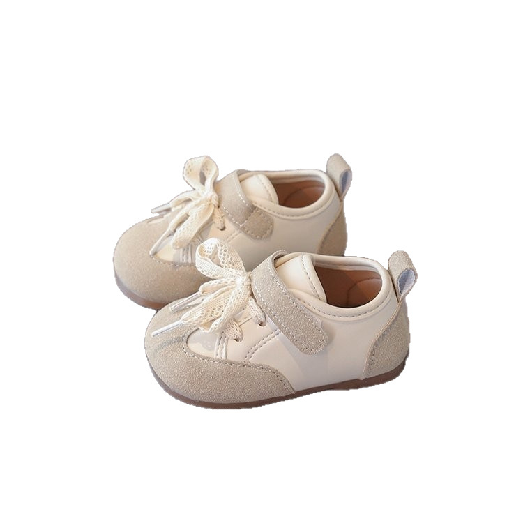 Pantofi pentru copii mici din piele sintetică, închidere Velcro, talpă anti-derapantă și rezistentă la uzură, pentru 12–36 de luni, potriviți pentru primăvară, vară și toamnă