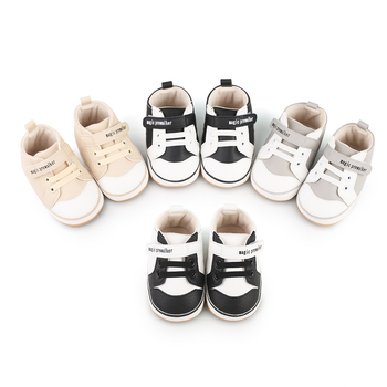 Pantofi pentru copii mici – partea superioară din PU respirabilă, talpă anti-derapantă, închidere Velcro, talie joasă