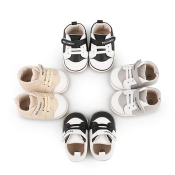 Pantofi pentru copii mici – partea superioară din PU respirabilă, talpă anti-derapantă, închidere Velcro, talie joasă