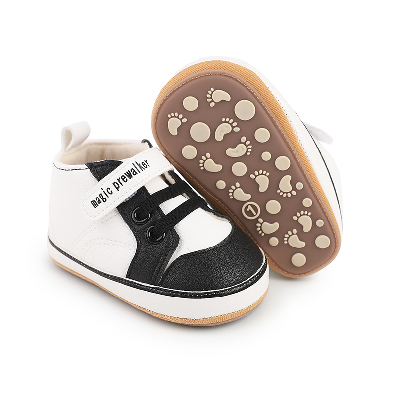 Pantofi pentru copii mici – partea superioară din PU respirabilă, talpă anti-derapantă, închidere Velcro, talie joasă