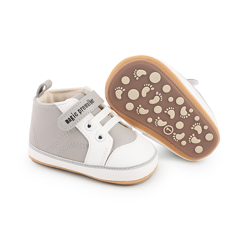 Pantofi pentru copii mici – partea superioară din PU respirabilă, talpă anti-derapantă, închidere Velcro, talie joasă